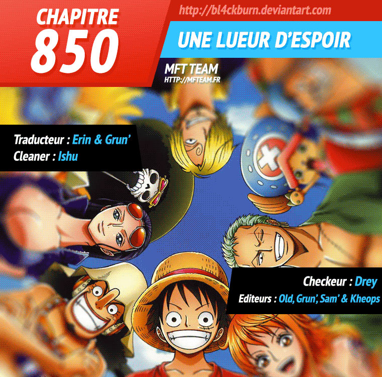 Lecture en ligne One Piece 850 page 1