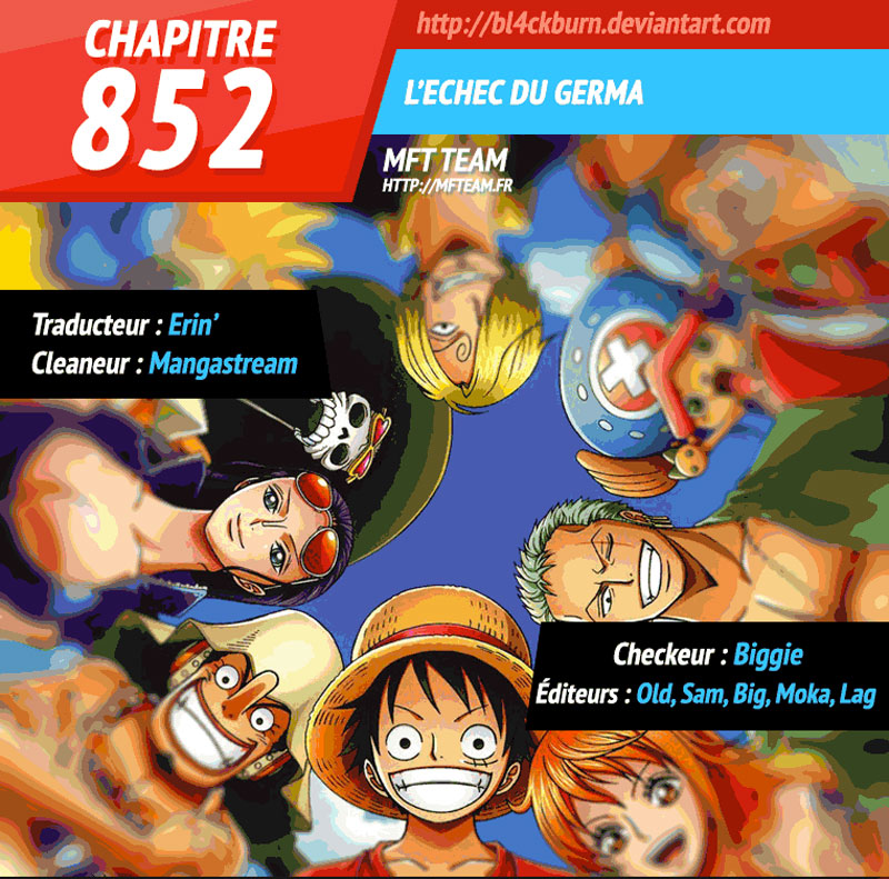 Lecture en ligne One Piece 852 page 1