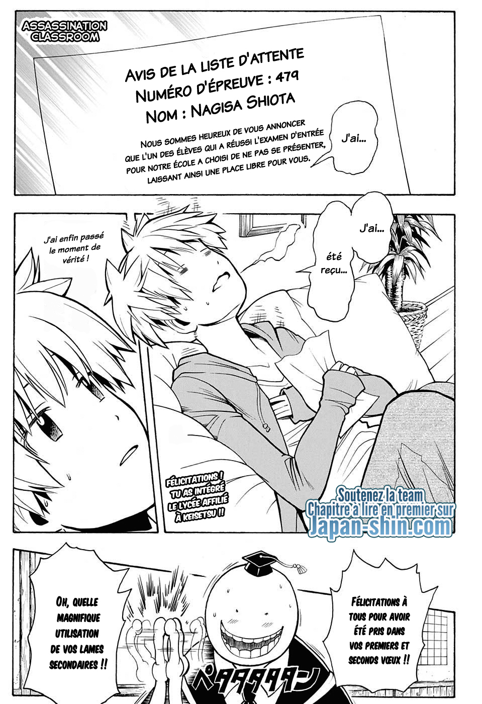 Lecture en ligne Assassination Classroom 162 page 1