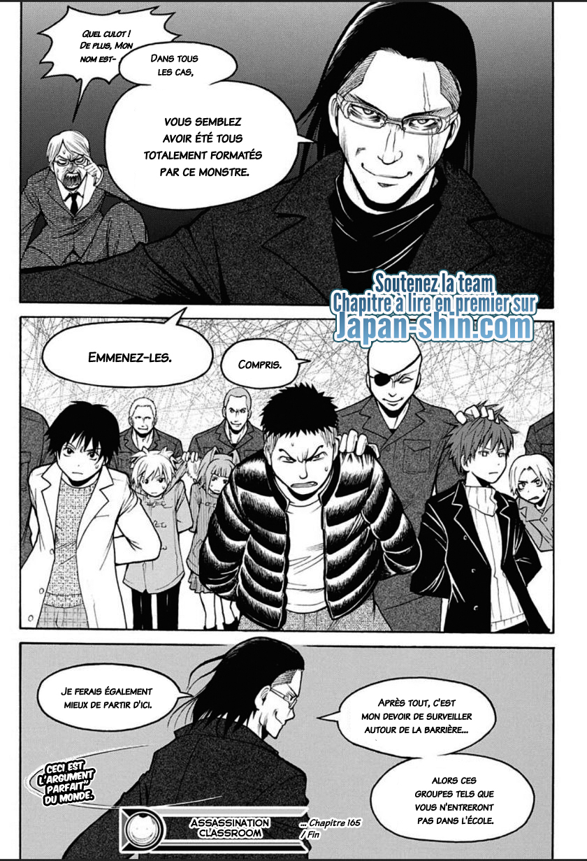 lecture en ligne Assassination Classroom 165 page 19