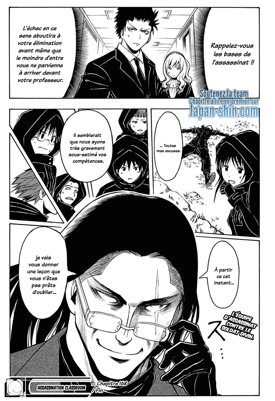 lecture en ligne Assassination Classroom 168 page 19