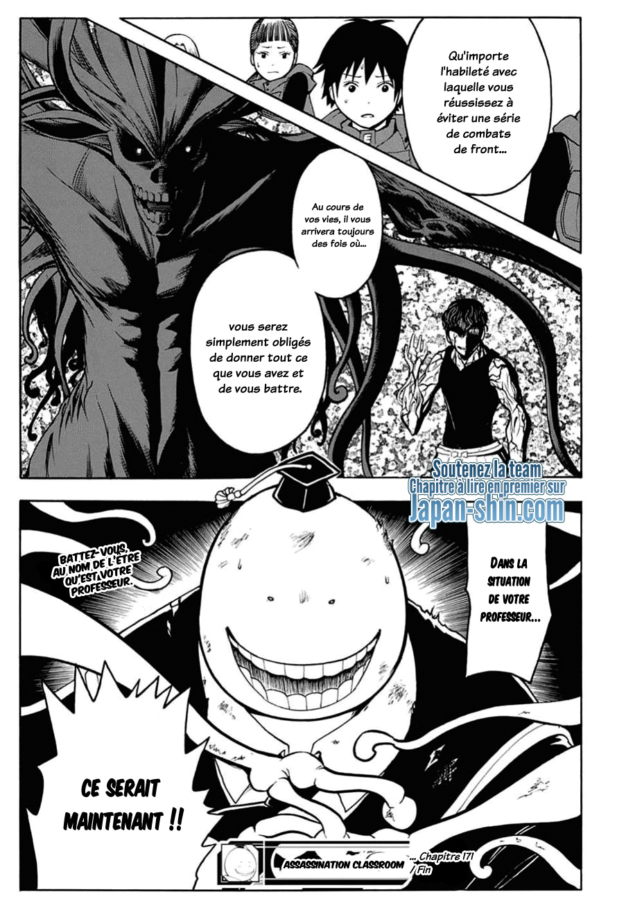 lecture en ligne Assassination Classroom 171 page 18
