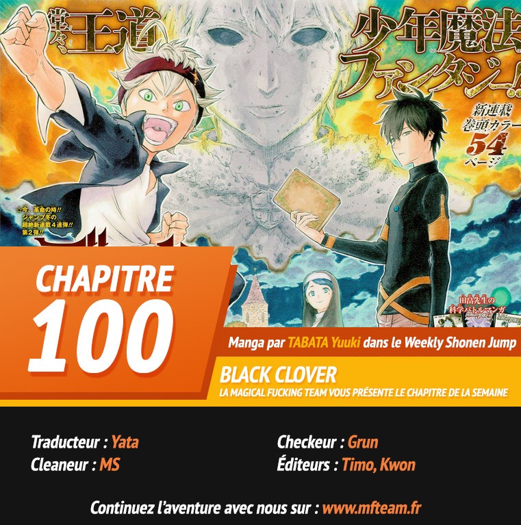 Lecture en ligne Black Clover 100 page 1