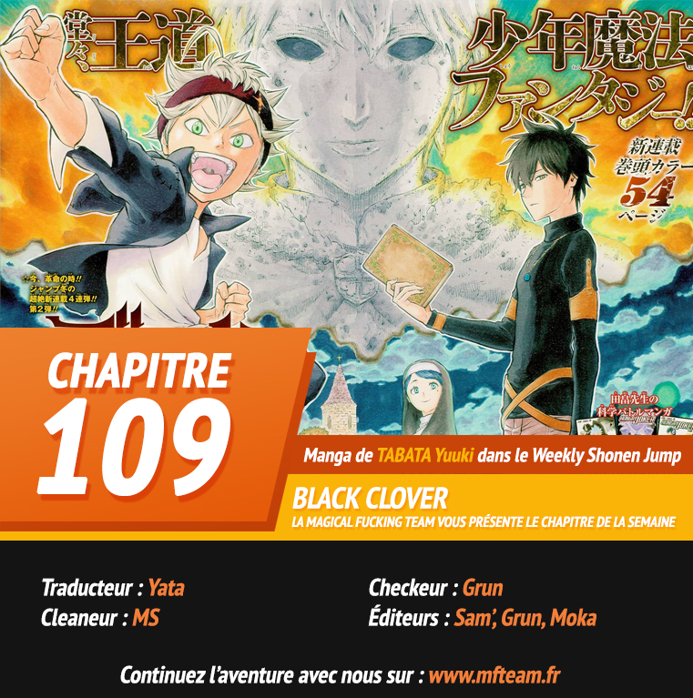 Lecture en ligne Black Clover 109 page 1