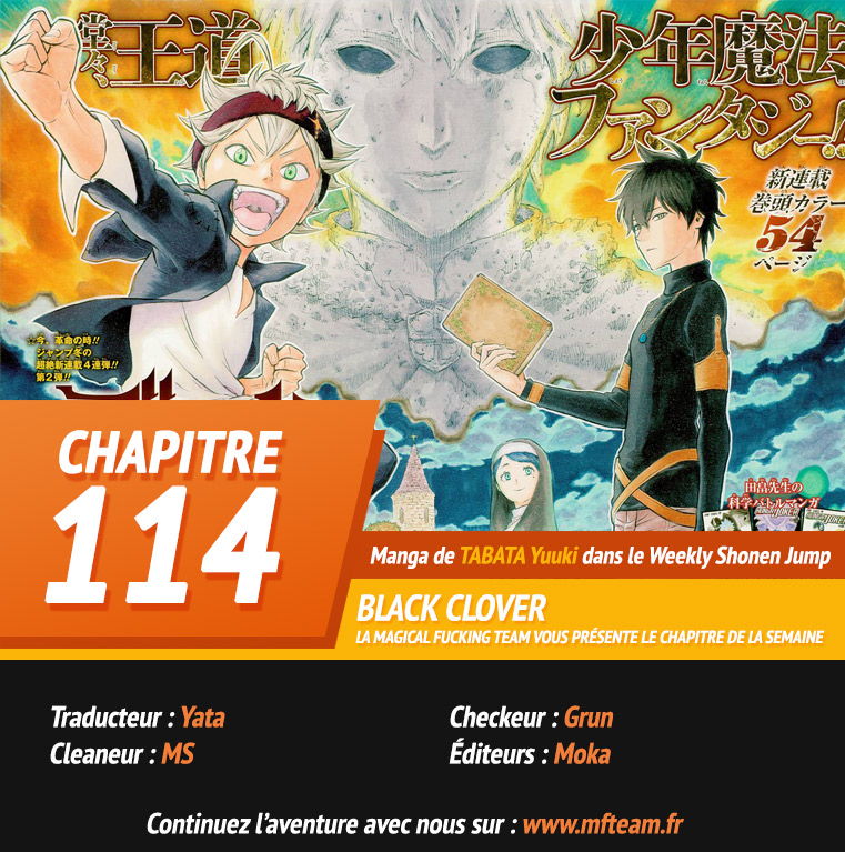 Lecture en ligne Black Clover 114 page 1