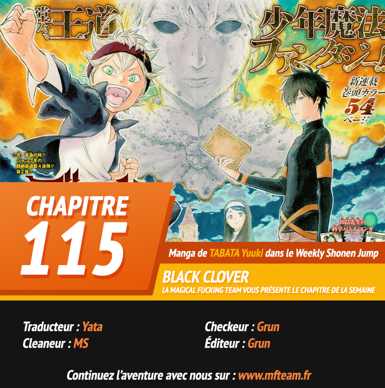 Lecture en ligne Black Clover 115 page 1