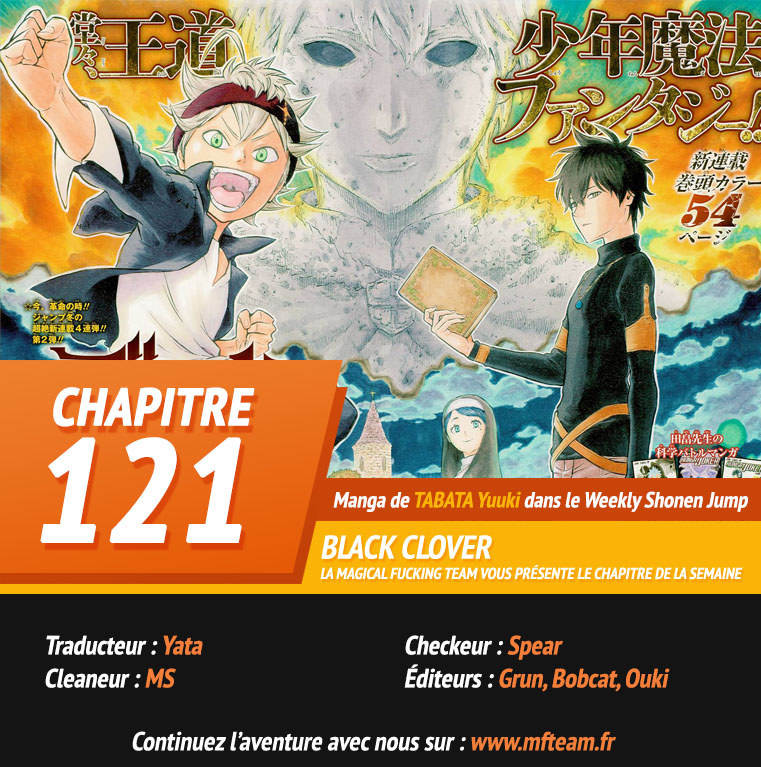Lecture en ligne Black Clover 121 page 1
