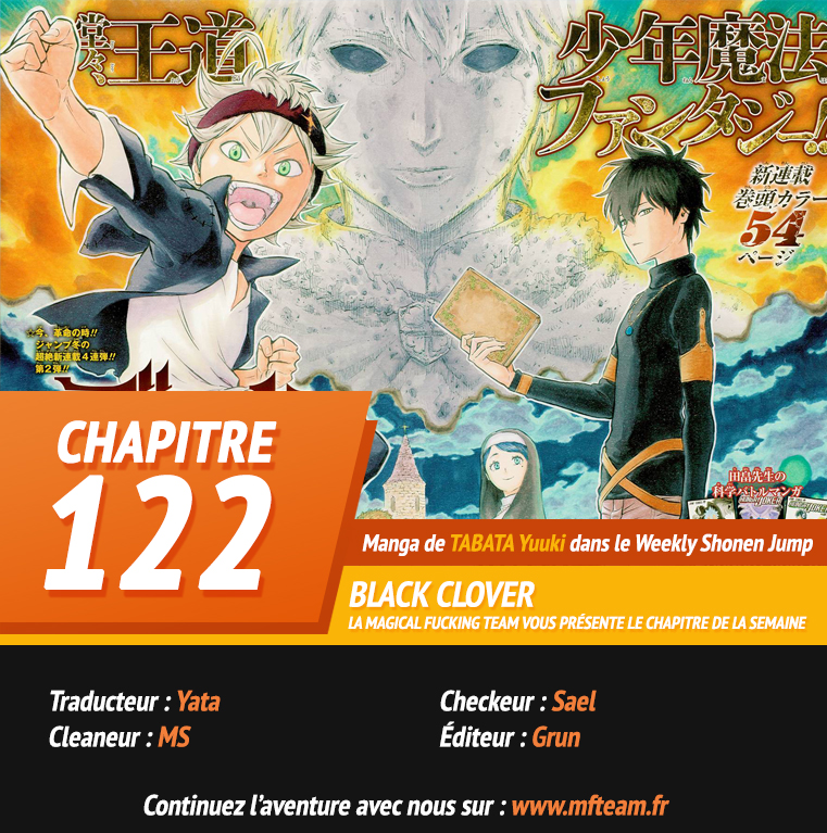 Lecture en ligne Black Clover 122 page 1