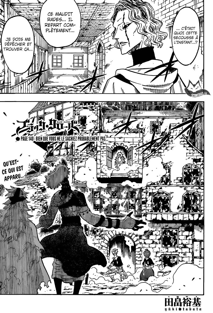 Lecture en ligne Black Clover 140 page 1