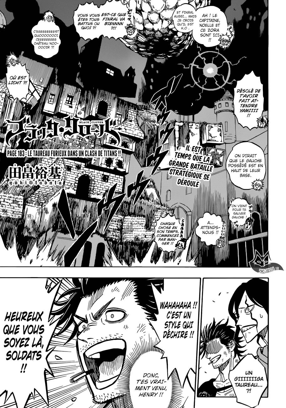 Lecture en ligne Black Clover 183 page 1
