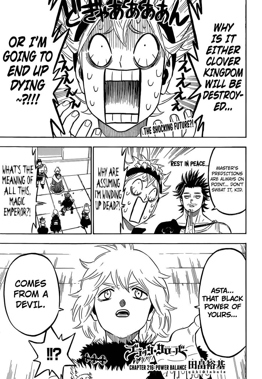 Lecture en ligne Black Clover 216 page 1