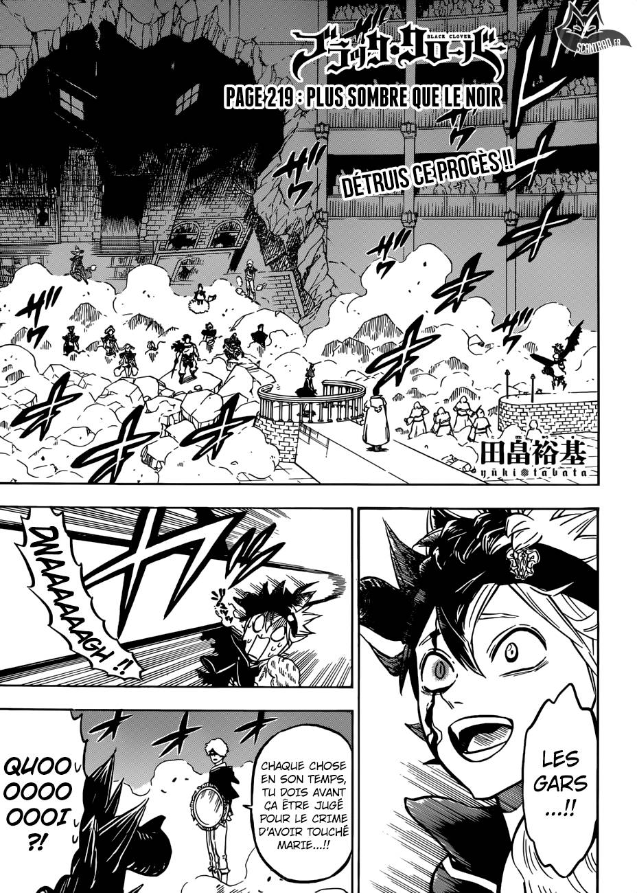 Lecture en ligne Black Clover 219 page 1