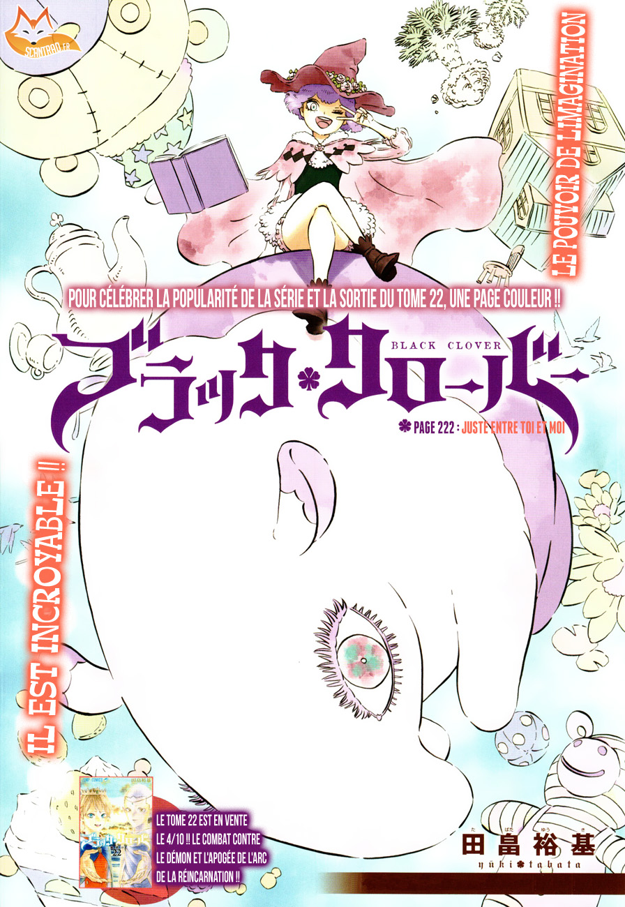 Lecture en ligne Black Clover 222 page 1