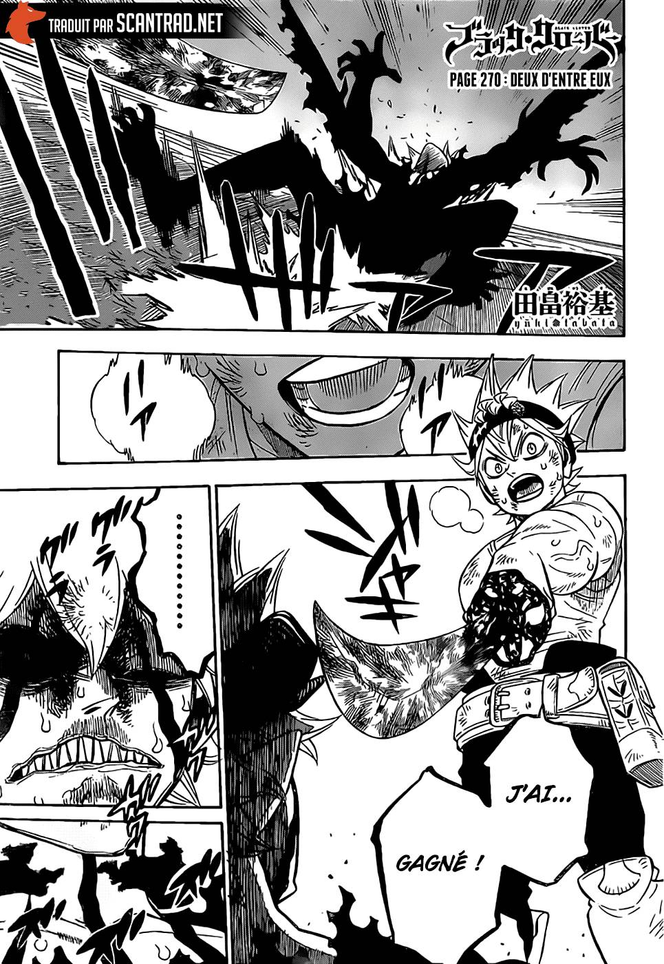 Lecture en ligne Black Clover 270 page 1