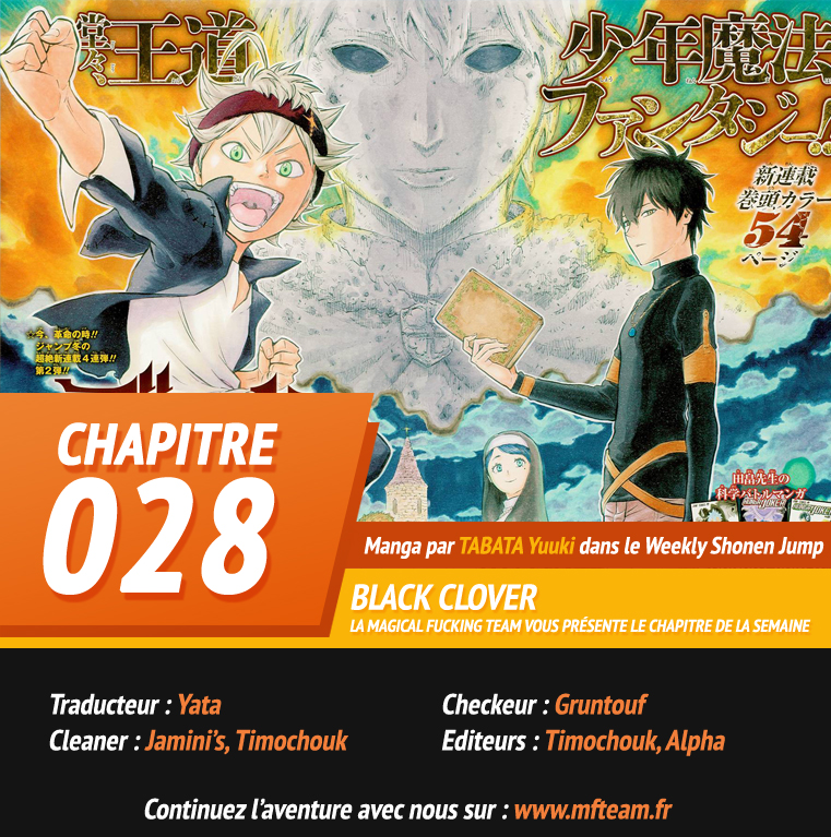 Lecture en ligne Black Clover 28 page 1