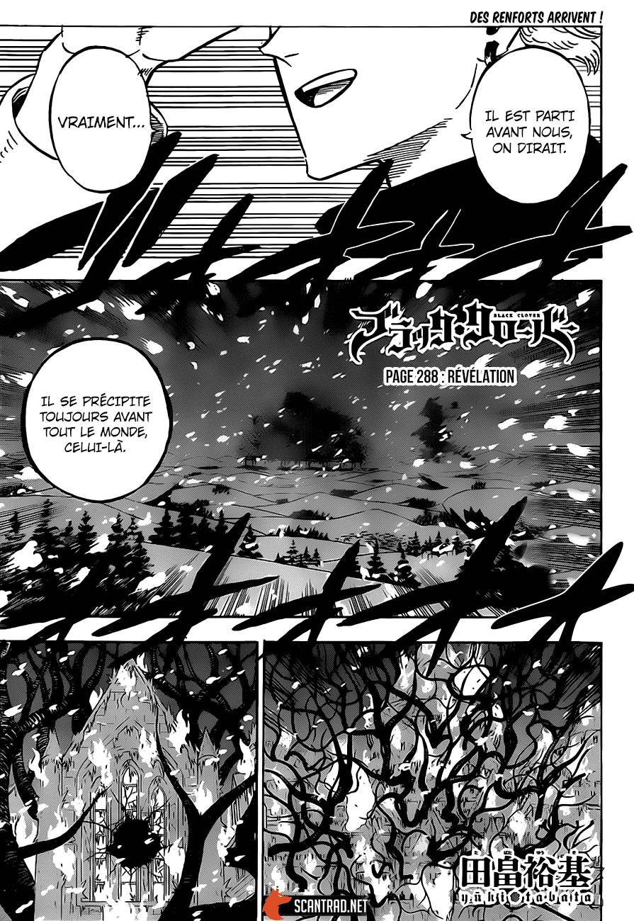 Lecture en ligne Black Clover 288 page 1