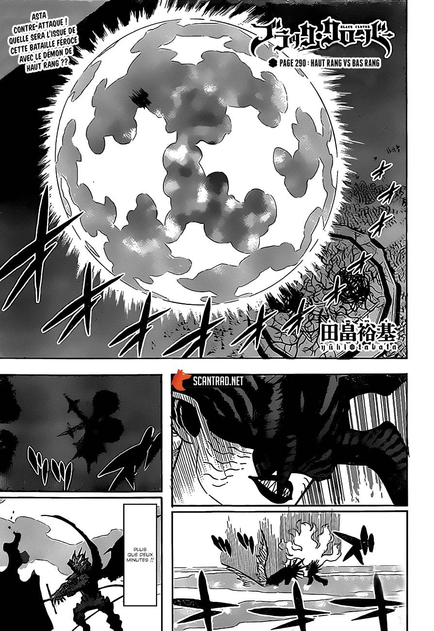Lecture en ligne Black Clover 290 page 1