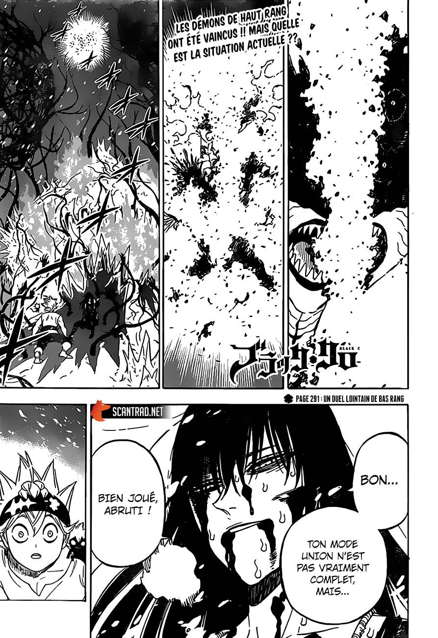 Lecture en ligne Black Clover 291 page 1