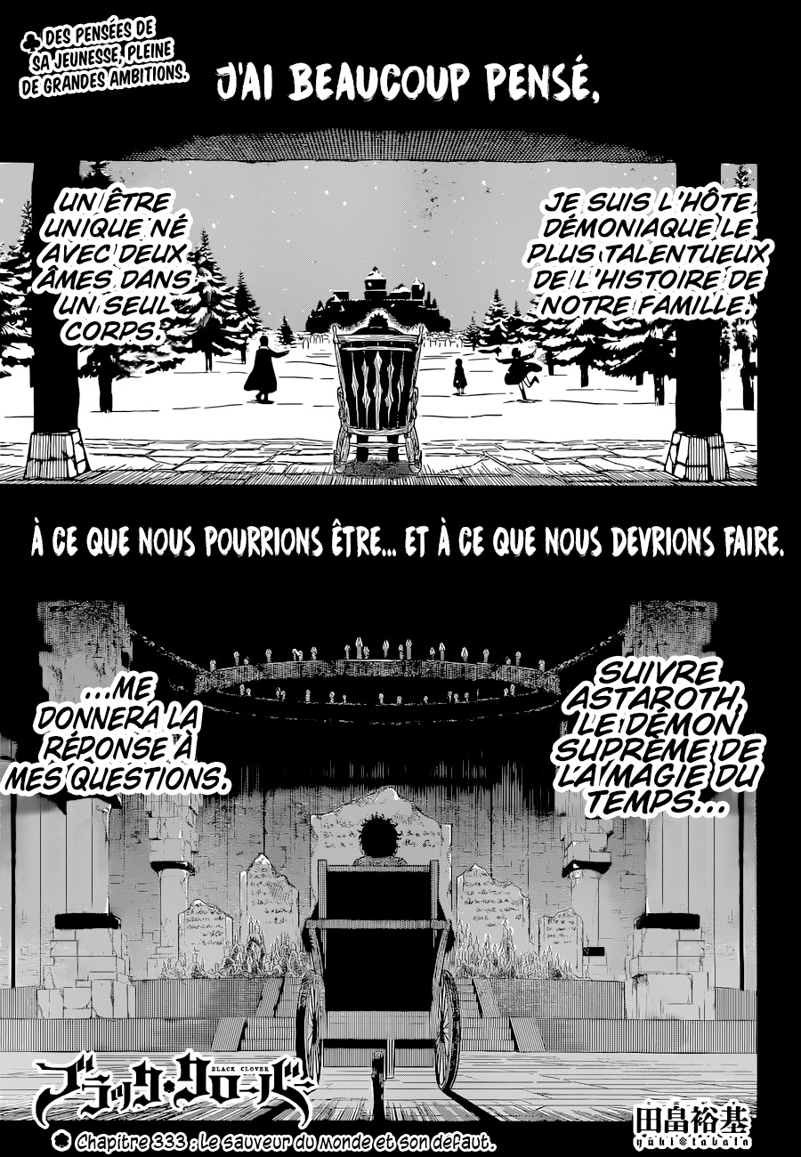 Lecture en ligne Black Clover 333 page 1