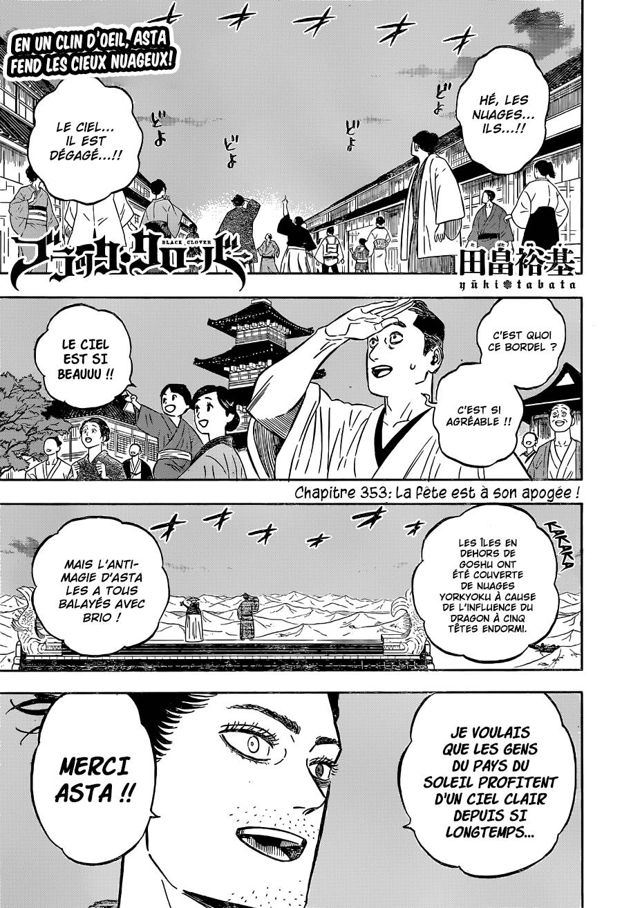 Lecture en ligne Black Clover 353 page 1