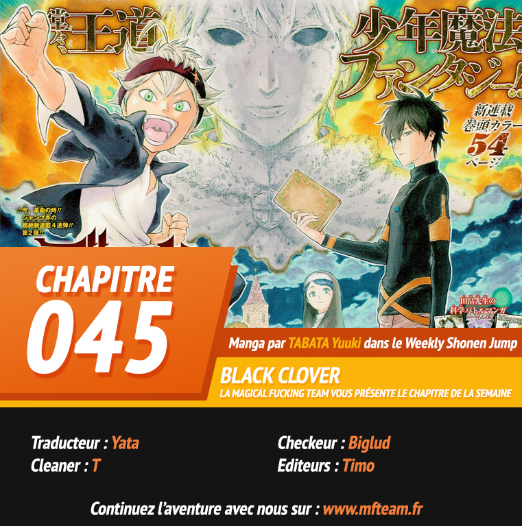 Lecture en ligne Black Clover 45 page 1