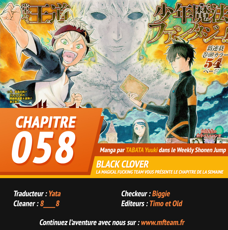Lecture en ligne Black Clover 58 page 1