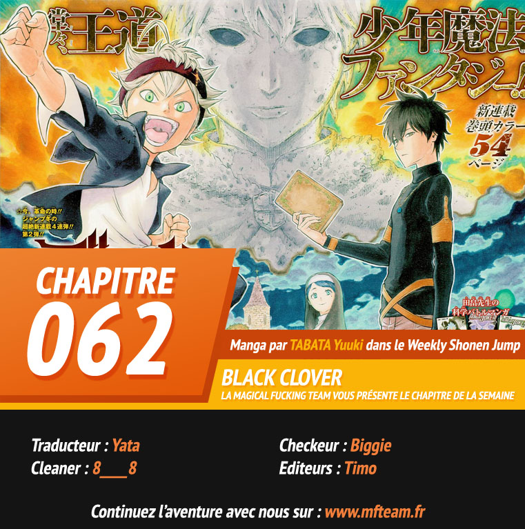 Lecture en ligne Black Clover 62 page 1