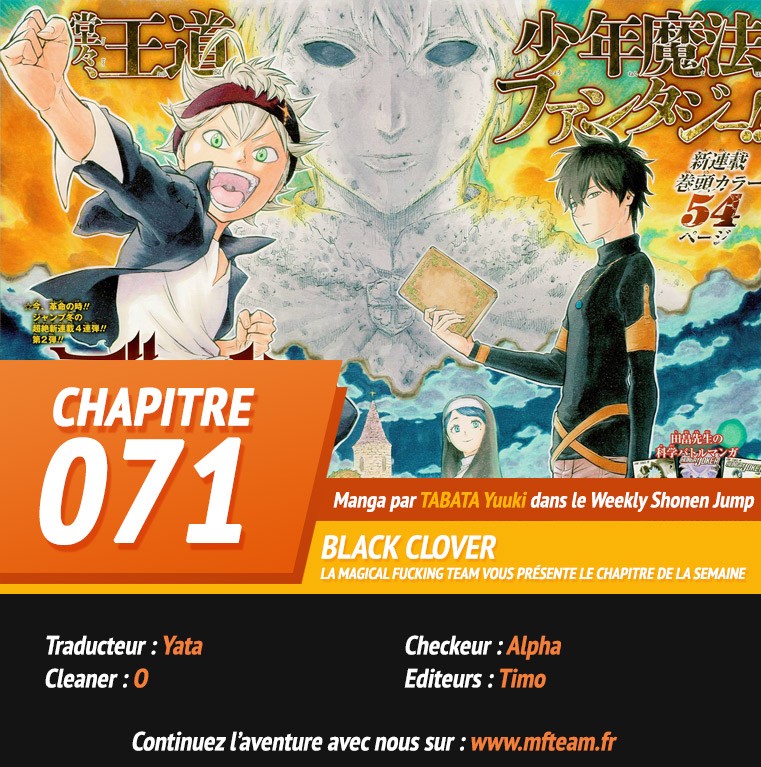 Lecture en ligne Black Clover 72 page 1