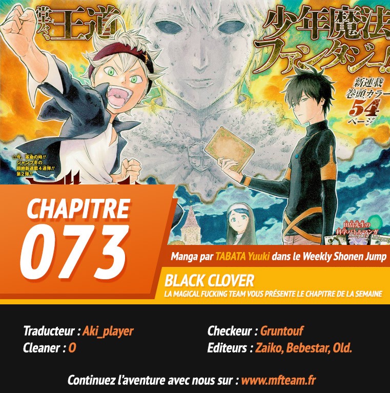 Lecture en ligne Black Clover 73 page 1