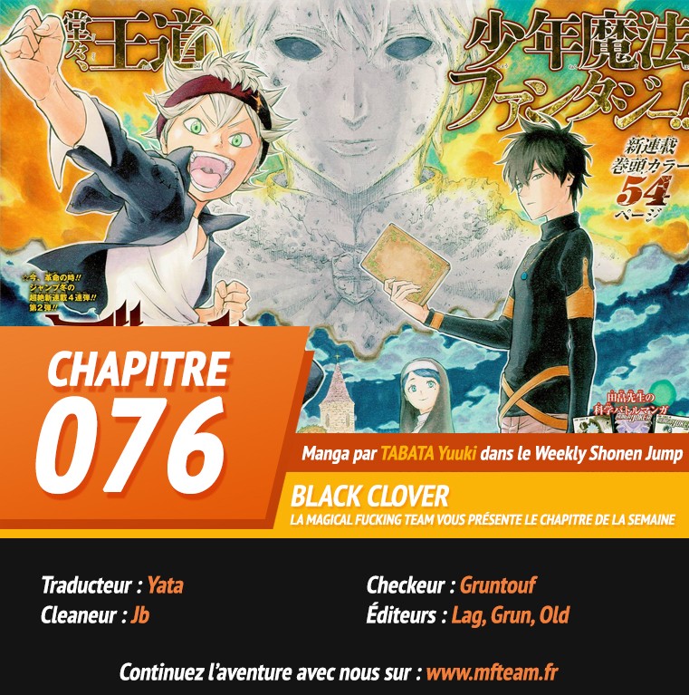Lecture en ligne Black Clover 76 page 1