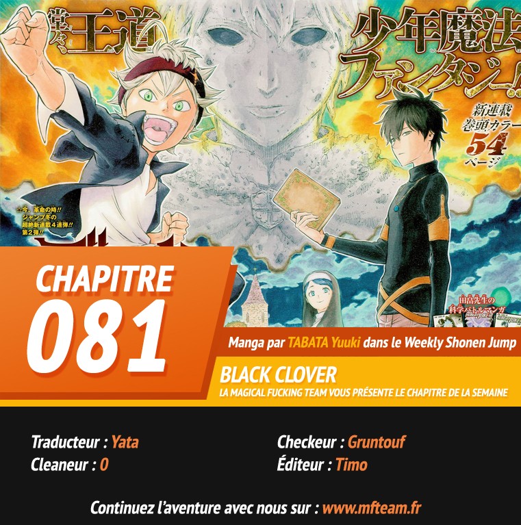 Lecture en ligne Black Clover 81 page 1