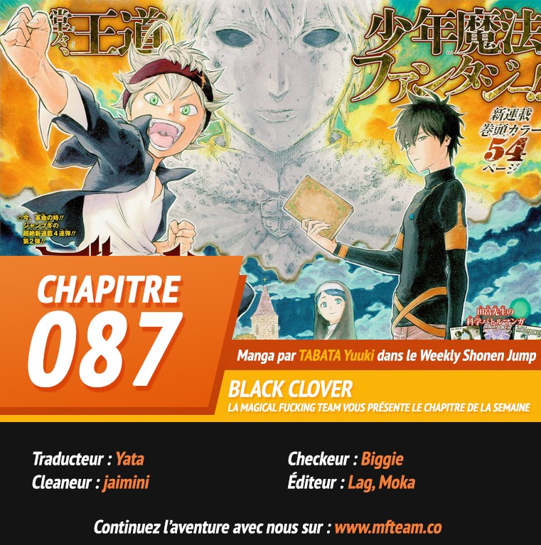 Lecture en ligne Black Clover 87 page 1