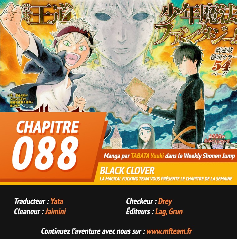 Lecture en ligne Black Clover 88 page 1