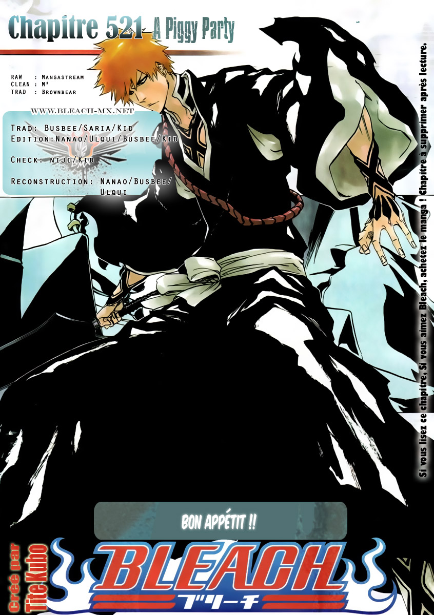 Lecture en ligne Bleach 521 page 1