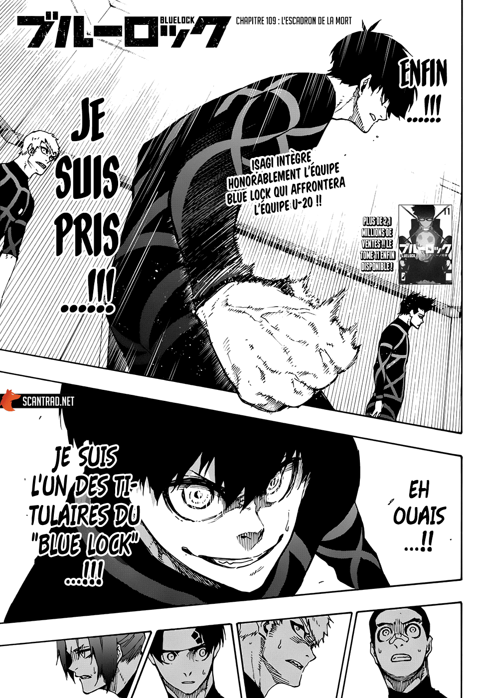 Lecture en ligne Blue Lock 109 page 1
