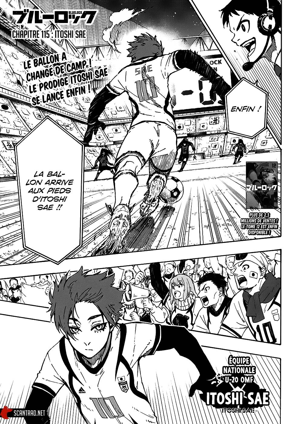 Lecture en ligne Blue Lock 115 page 1