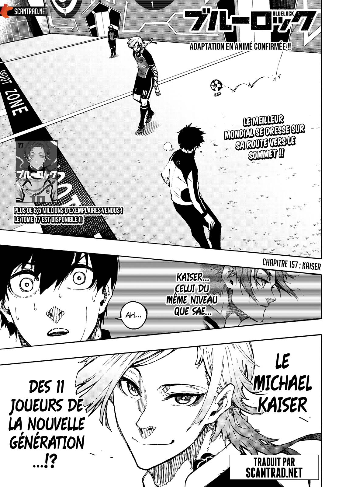 Lecture en ligne Blue Lock 157 page 1