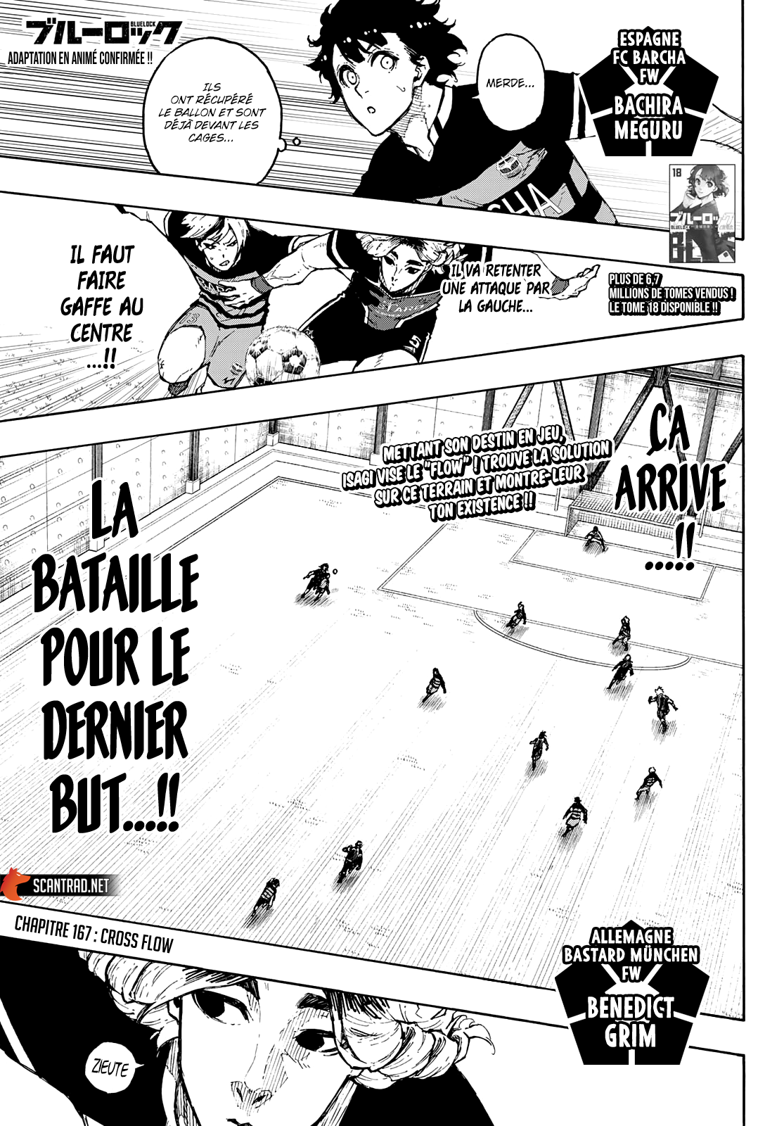 Lecture en ligne Blue Lock 167 page 1