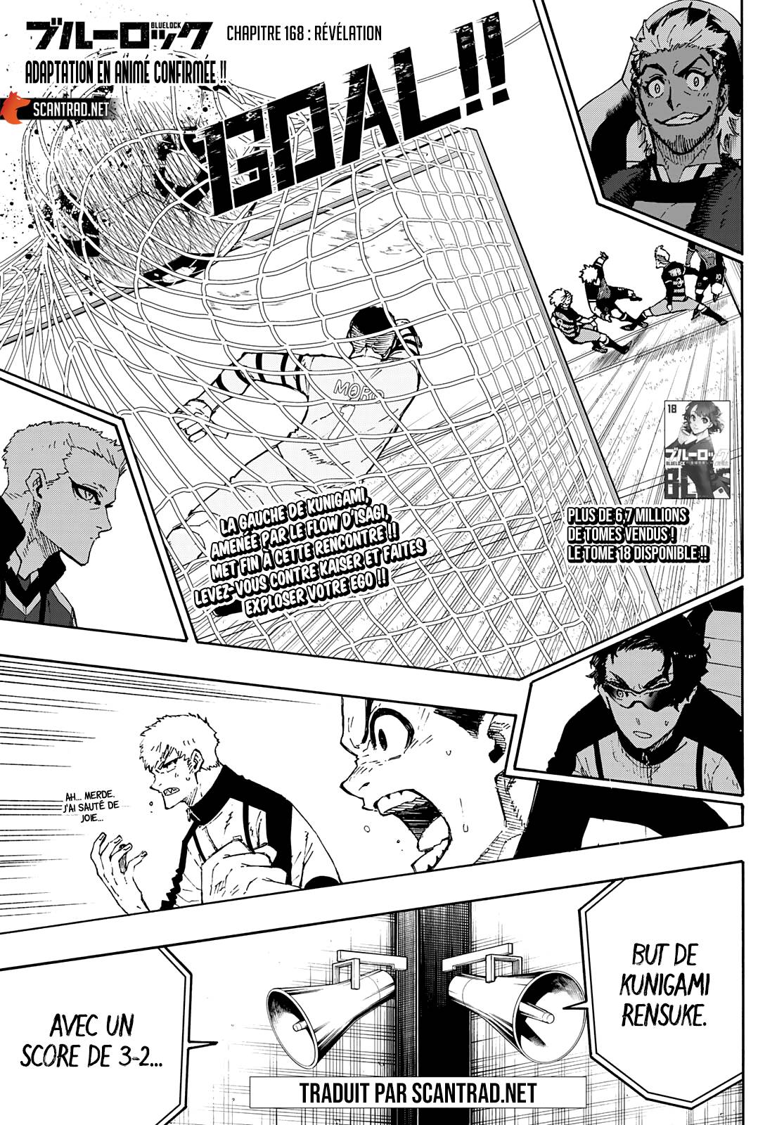 Lecture en ligne Blue Lock 168 page 1