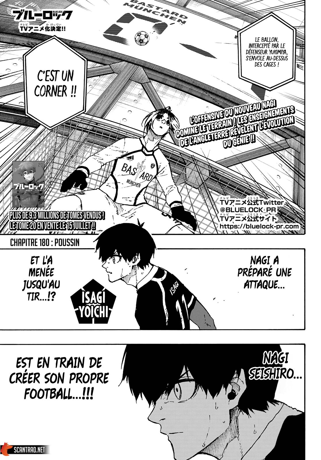 Lecture en ligne Blue Lock 180 page 1