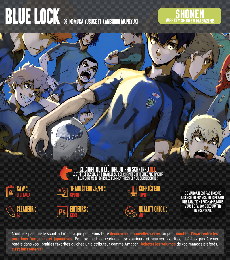 Lecture en ligne Blue Lock 180 page 2