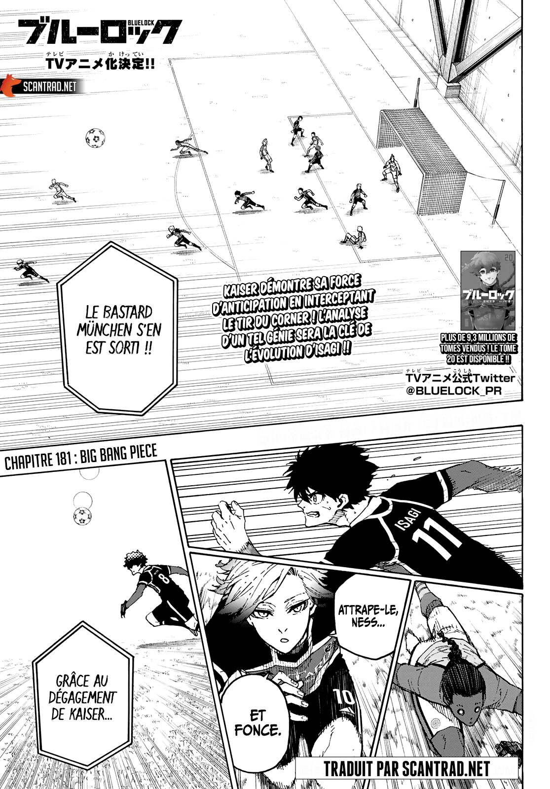 Lecture en ligne Blue Lock 181 page 1