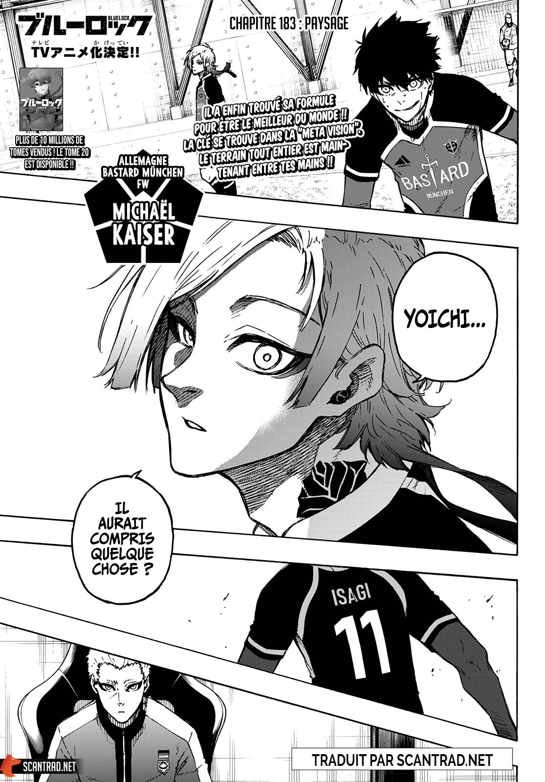 Lecture en ligne Blue Lock 183 page 1