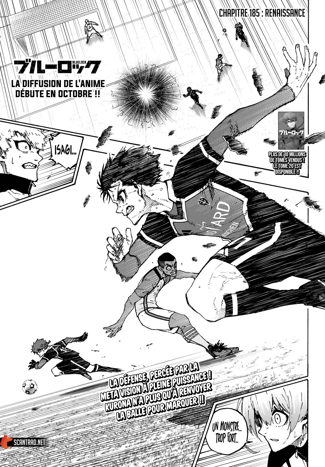 Lecture en ligne Blue Lock 185 page 1