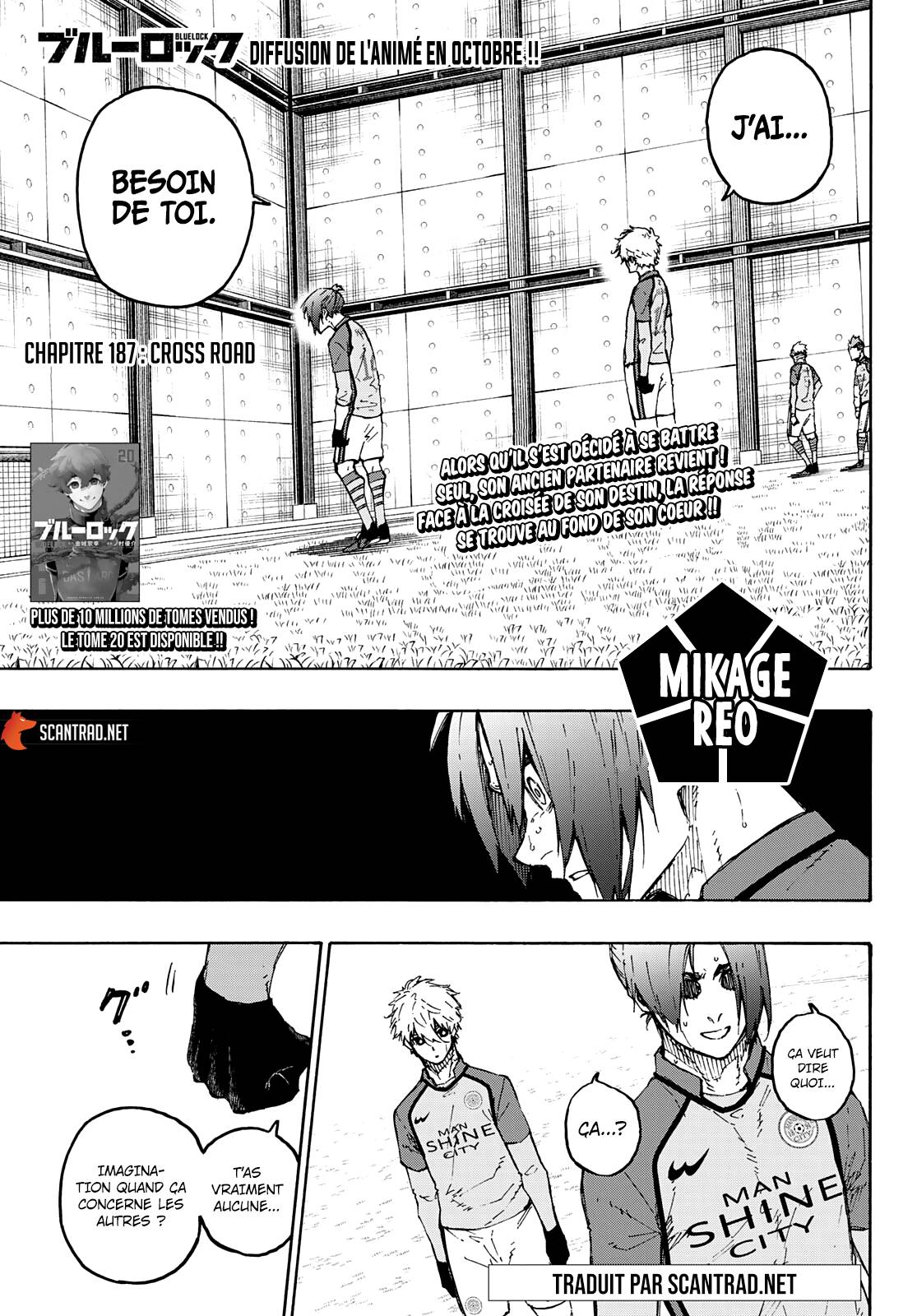 Lecture en ligne Blue Lock 187 page 1