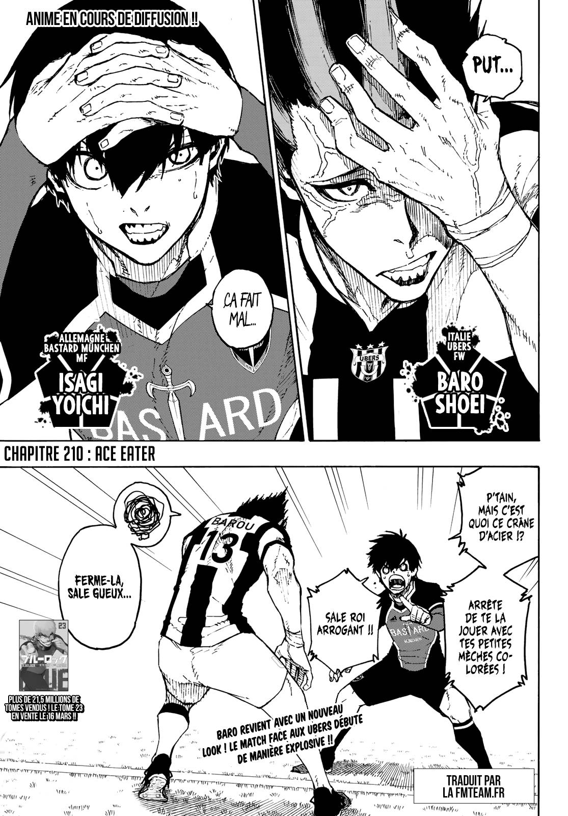 Lecture en ligne Blue Lock 210 page 1