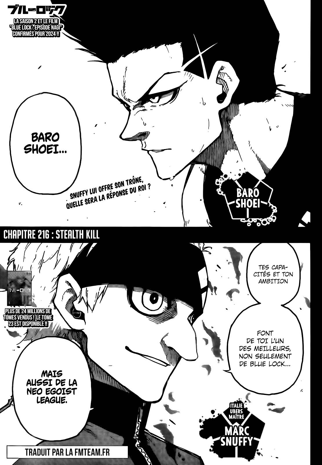 Lecture en ligne Blue Lock 216 page 1