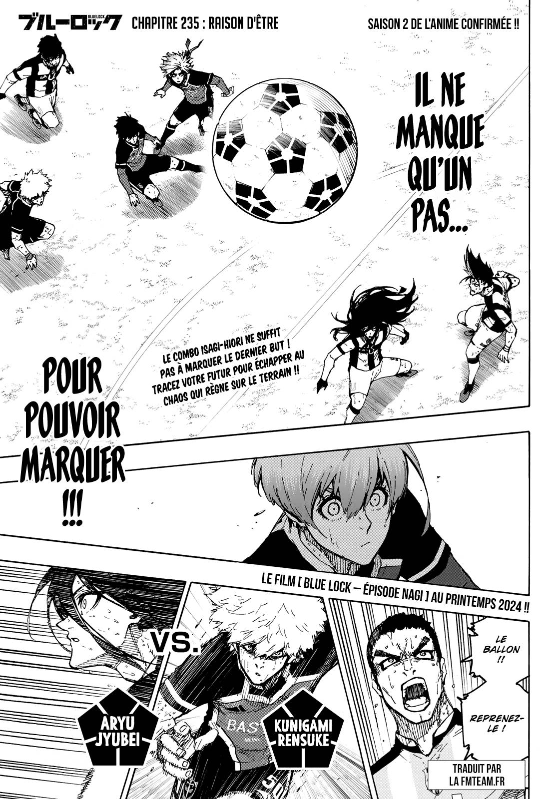 Lecture en ligne Blue Lock 235 page 1