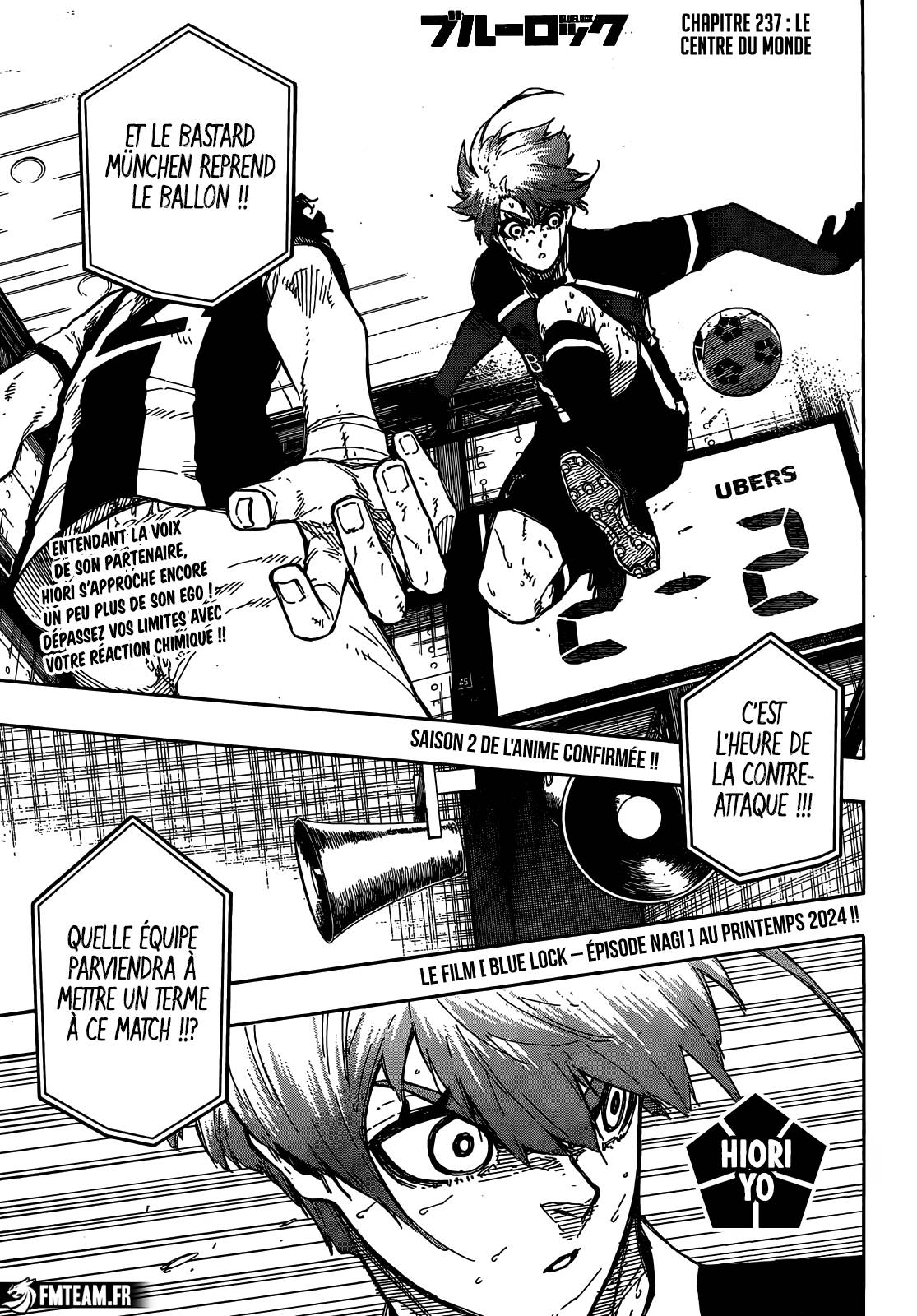 Lecture en ligne Blue Lock 237 page 1