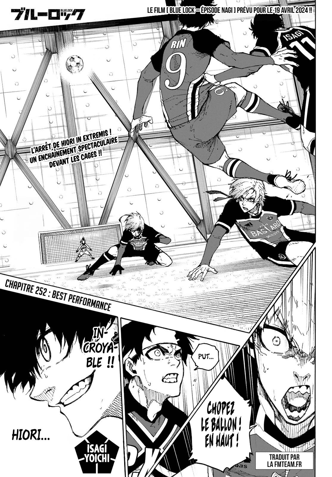 Lecture en ligne Blue Lock 252 page 1
